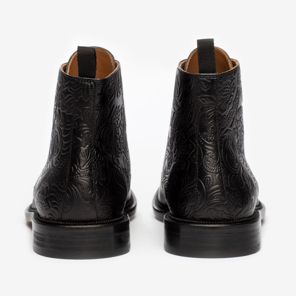 The Paris Boot in Black Floral (Last Chance, Final Sale)