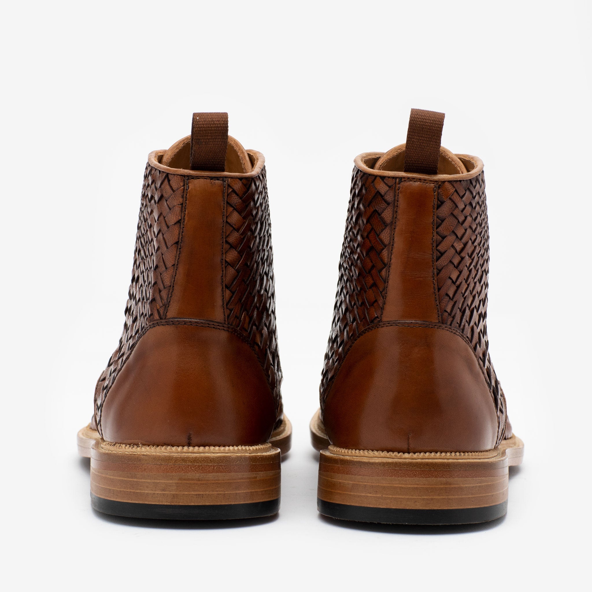 The Rome Boot in Brown Woven (Last Chance, Final Sale)