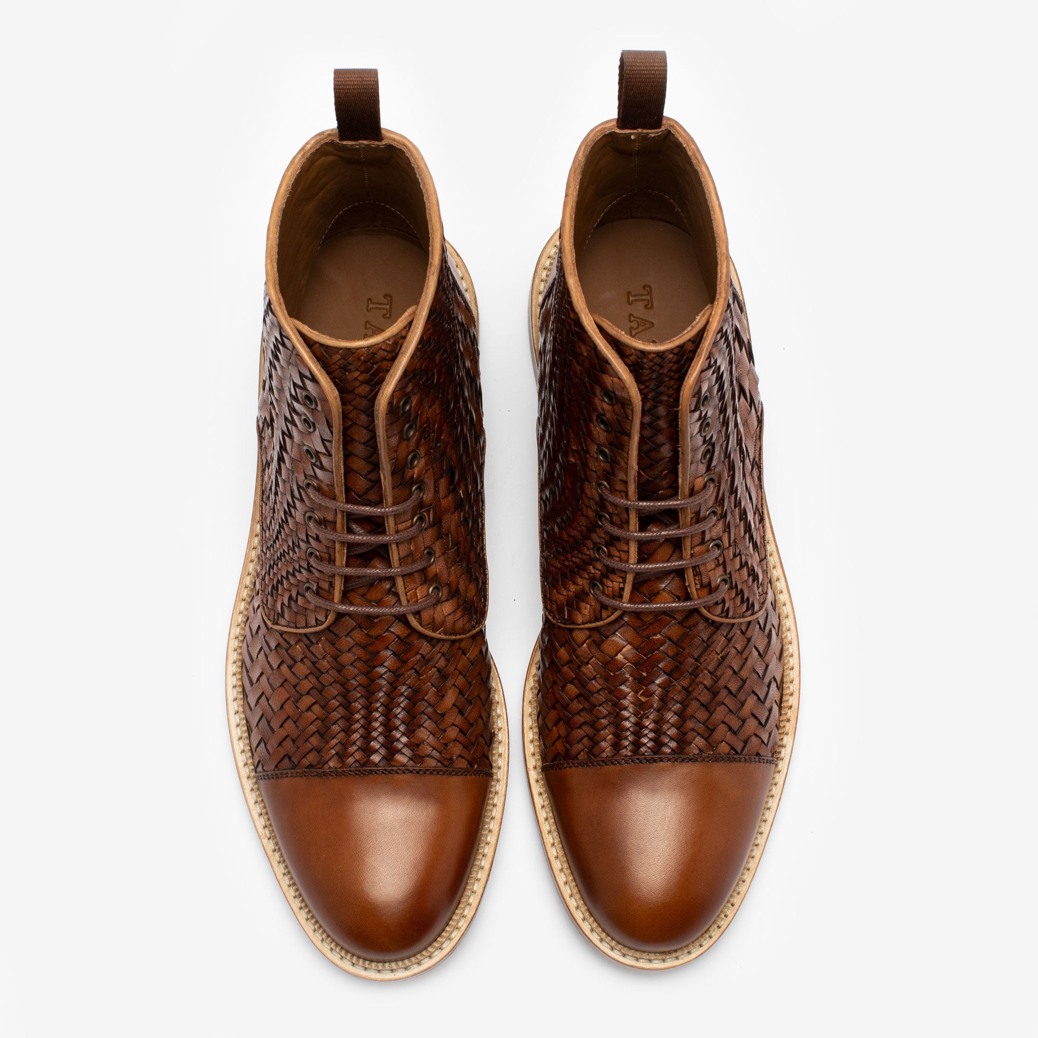 The Rome Boot in Brown Woven (Last Chance, Final Sale)
