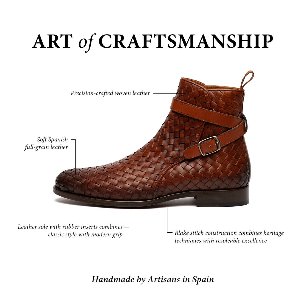 The Dylan Jodhpur Boot in Woven (Last Chance, Final Sale)