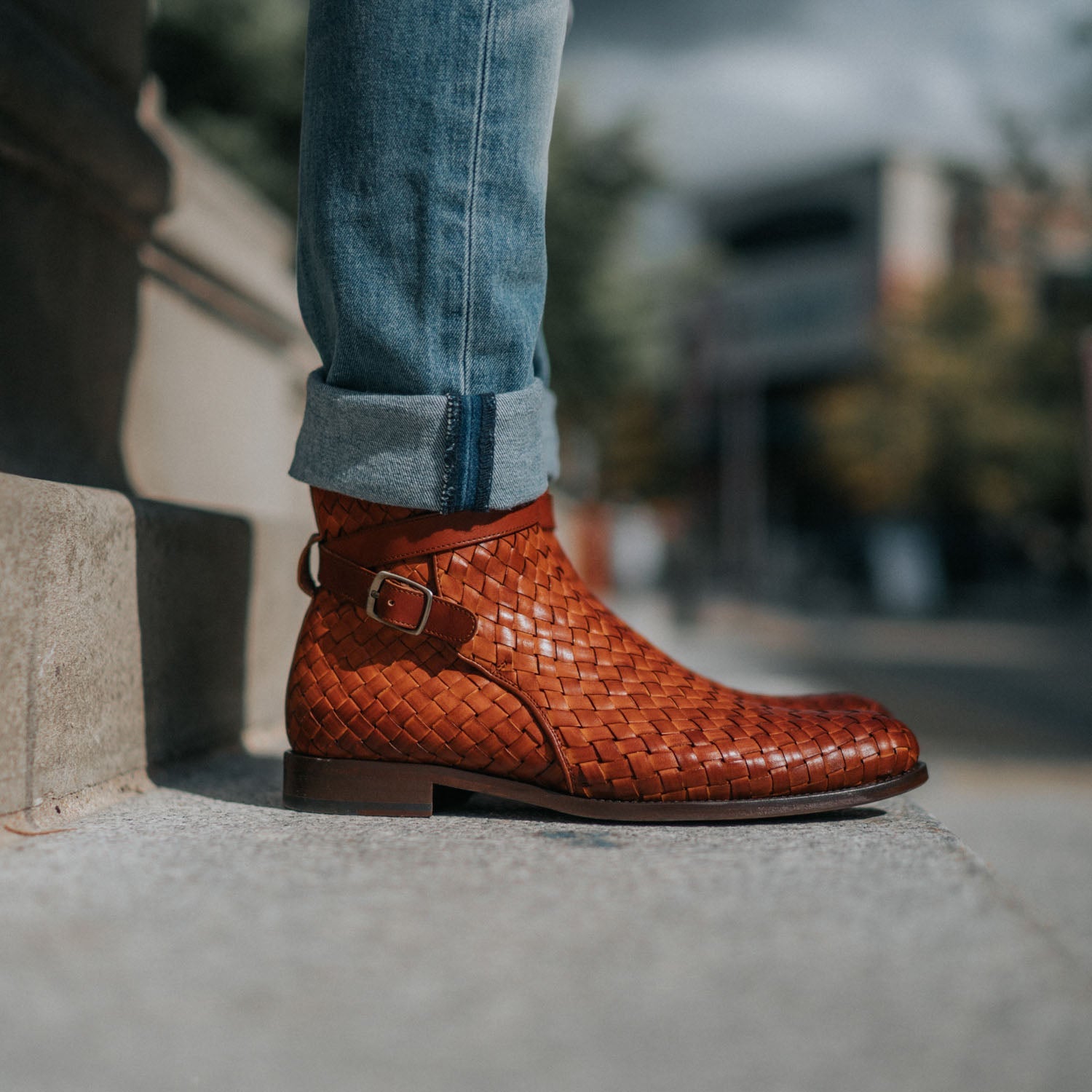 The Dylan Jodhpur Boot in Woven (Last Chance, Final Sale)