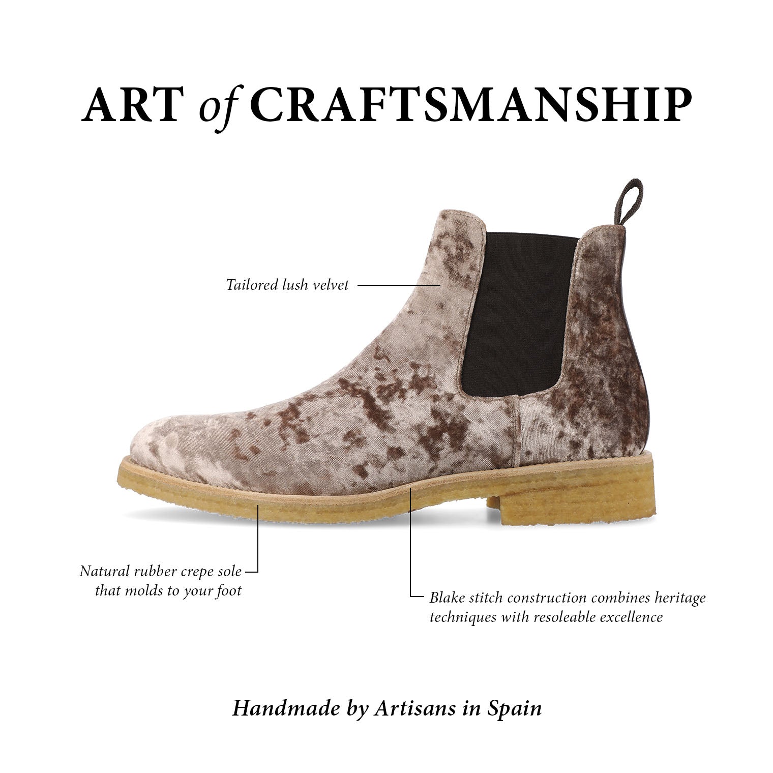 The Jude Boot in Champagne (Last Chance, Final Sale)