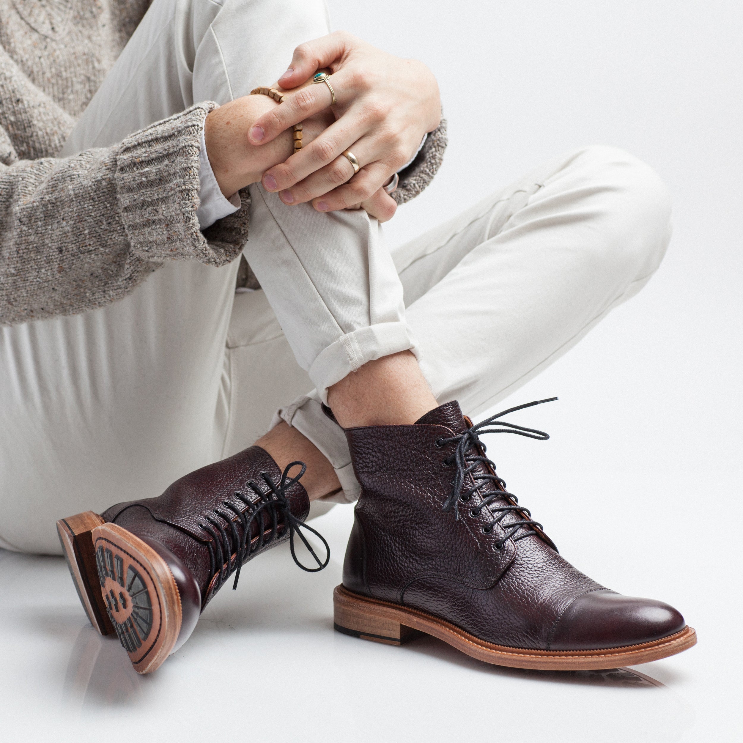 The Rome Boot in Oxblood