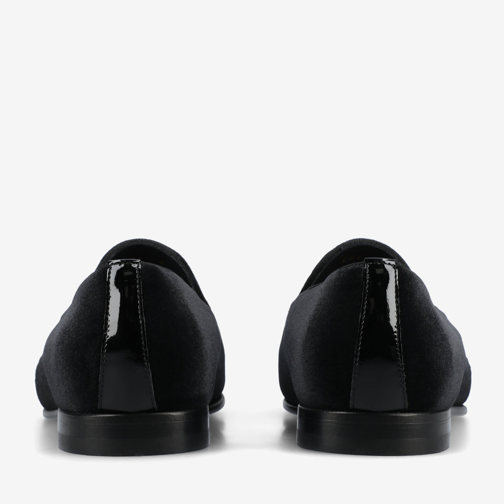The Estate Slipper in Black Velvet