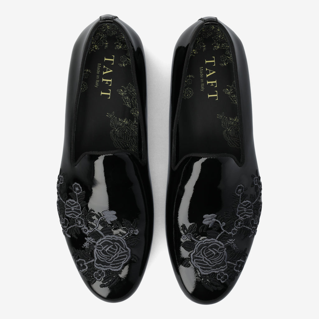 The Estate Slipper in Black Patent Leather