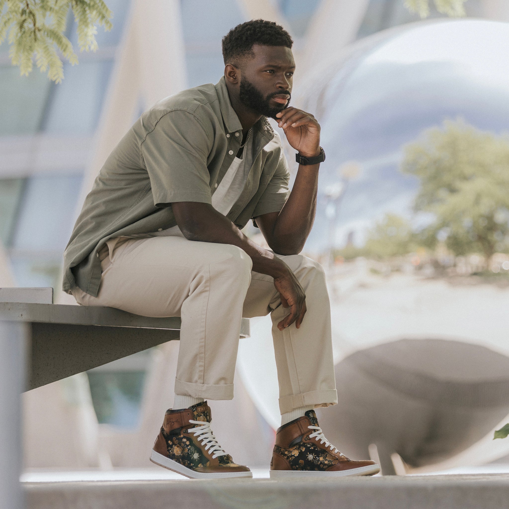 The Rapido High-top Sneaker in Eden (Last Chance, Final Sale)