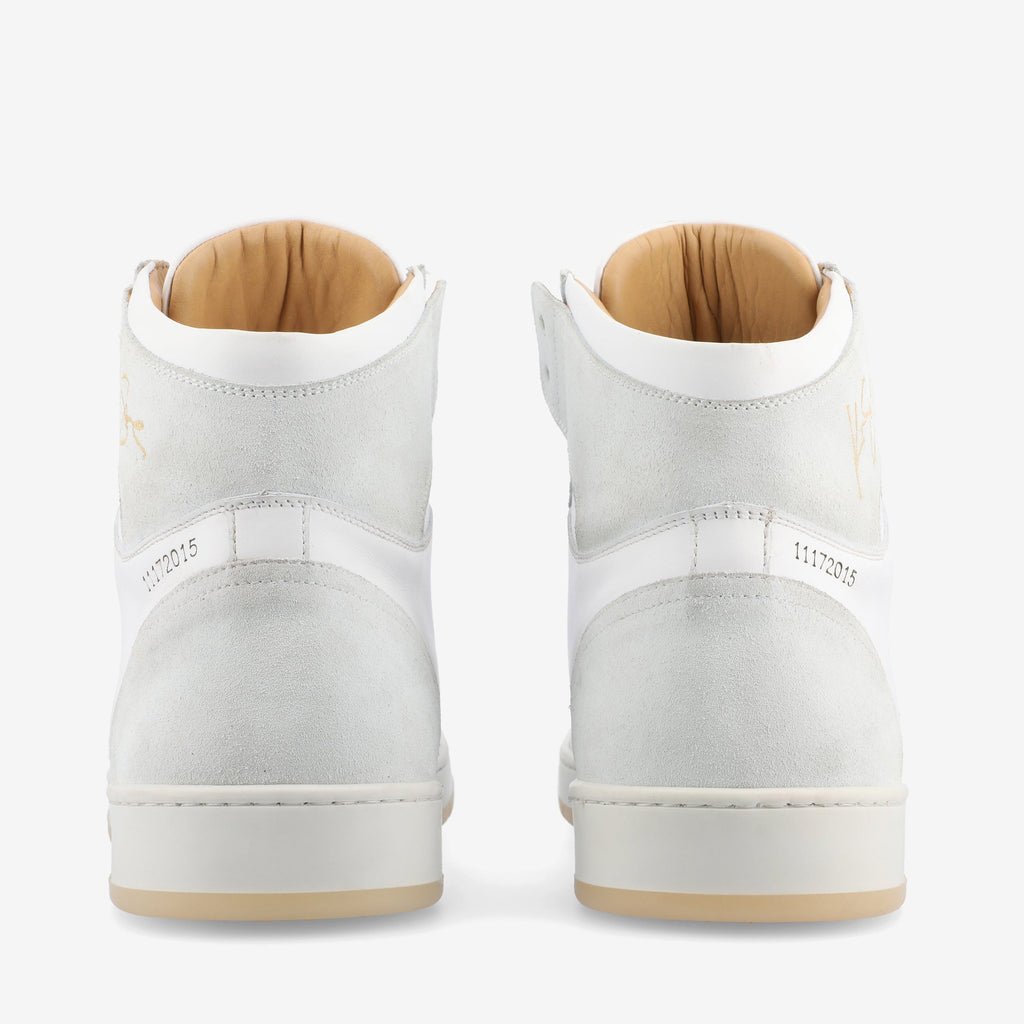 The Rapido High-top Sneaker in White Crane