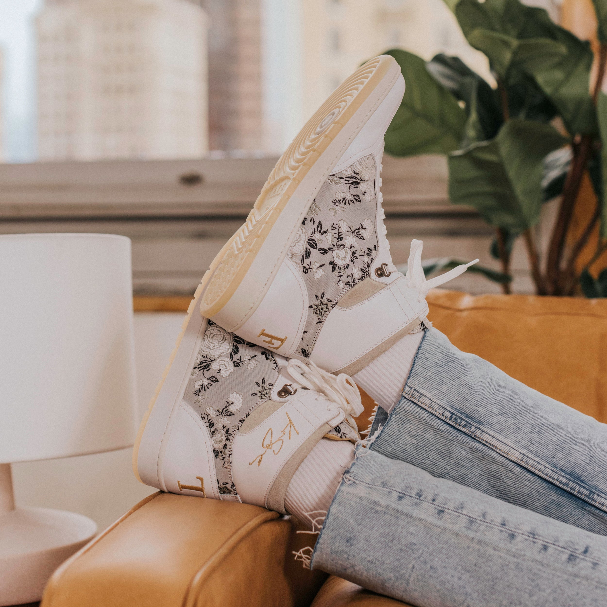 The Rapido High-top Sneaker in Eden Blanc (Last Chance, Final Sale)