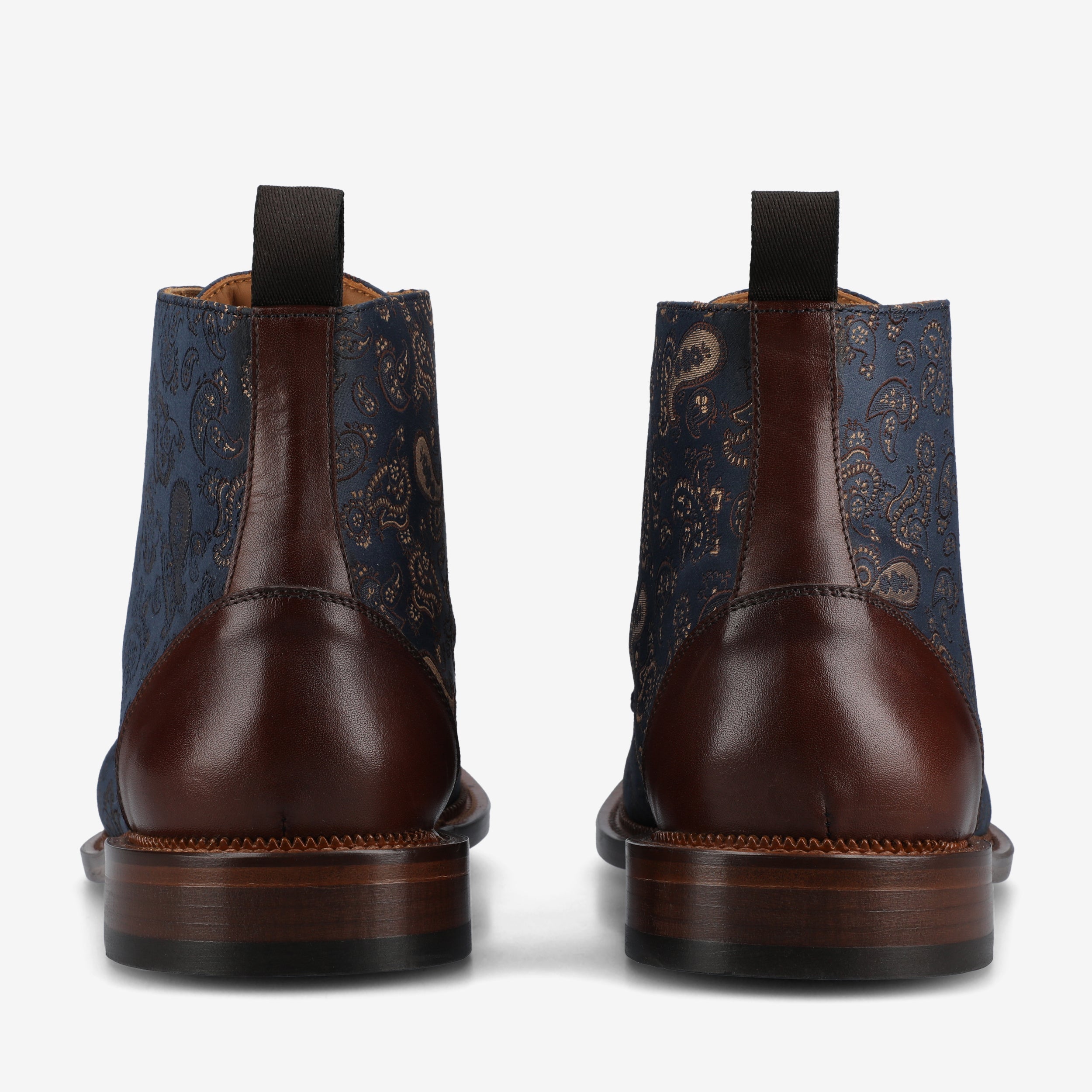 The Jack Dress Boot in Brown Paisley