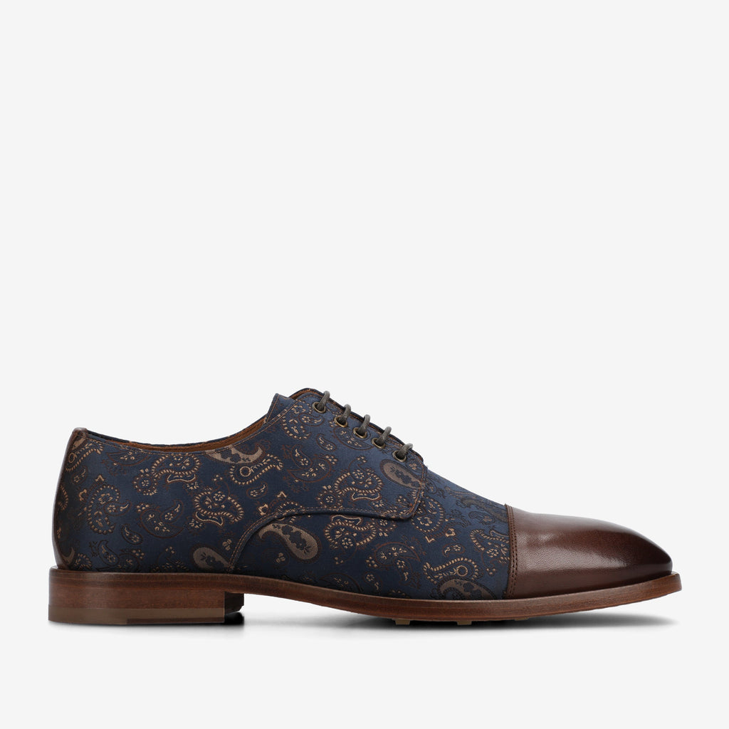 The Jack Oxford Shoe in Brown Paisley