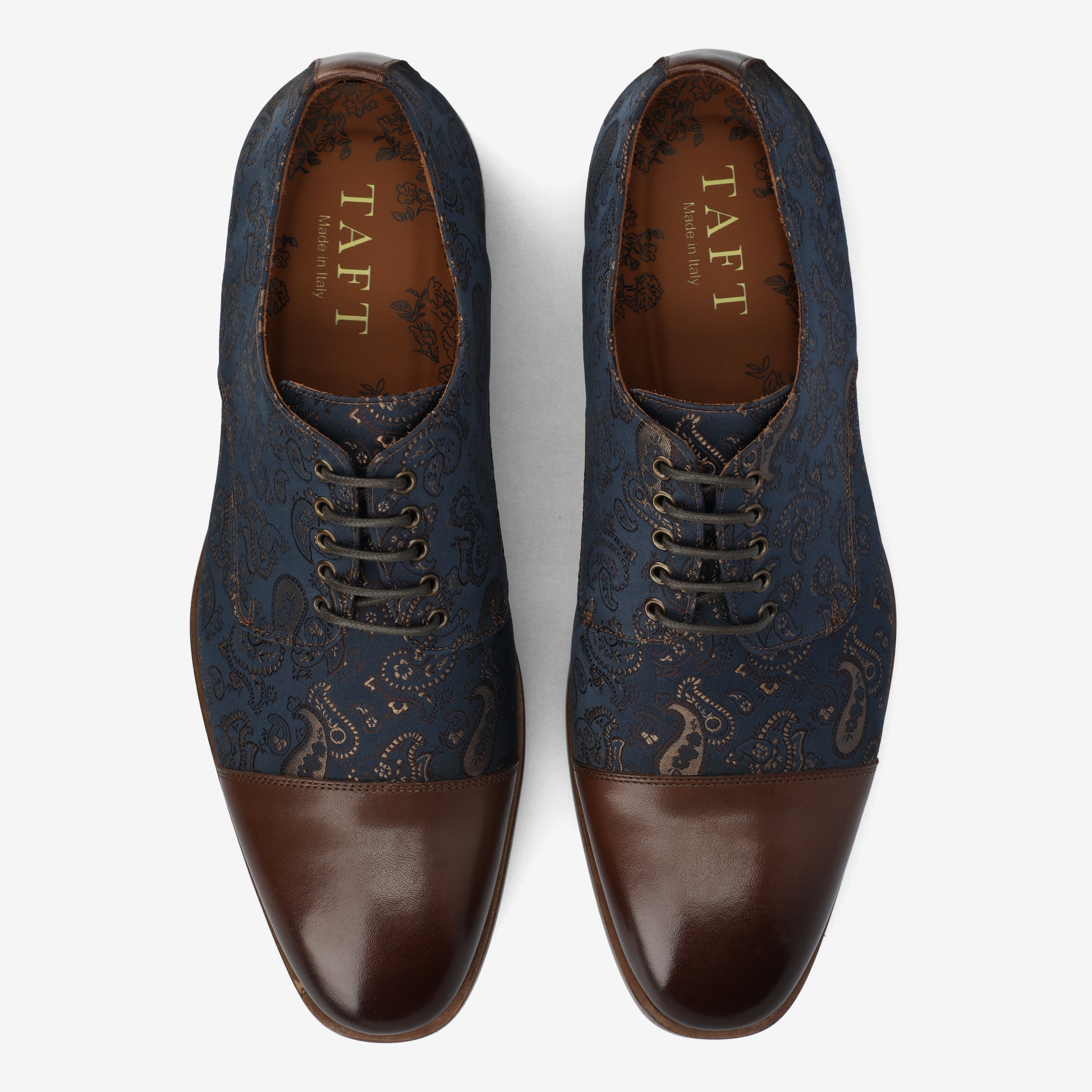 The Jack Oxford Shoe in Brown Paisley