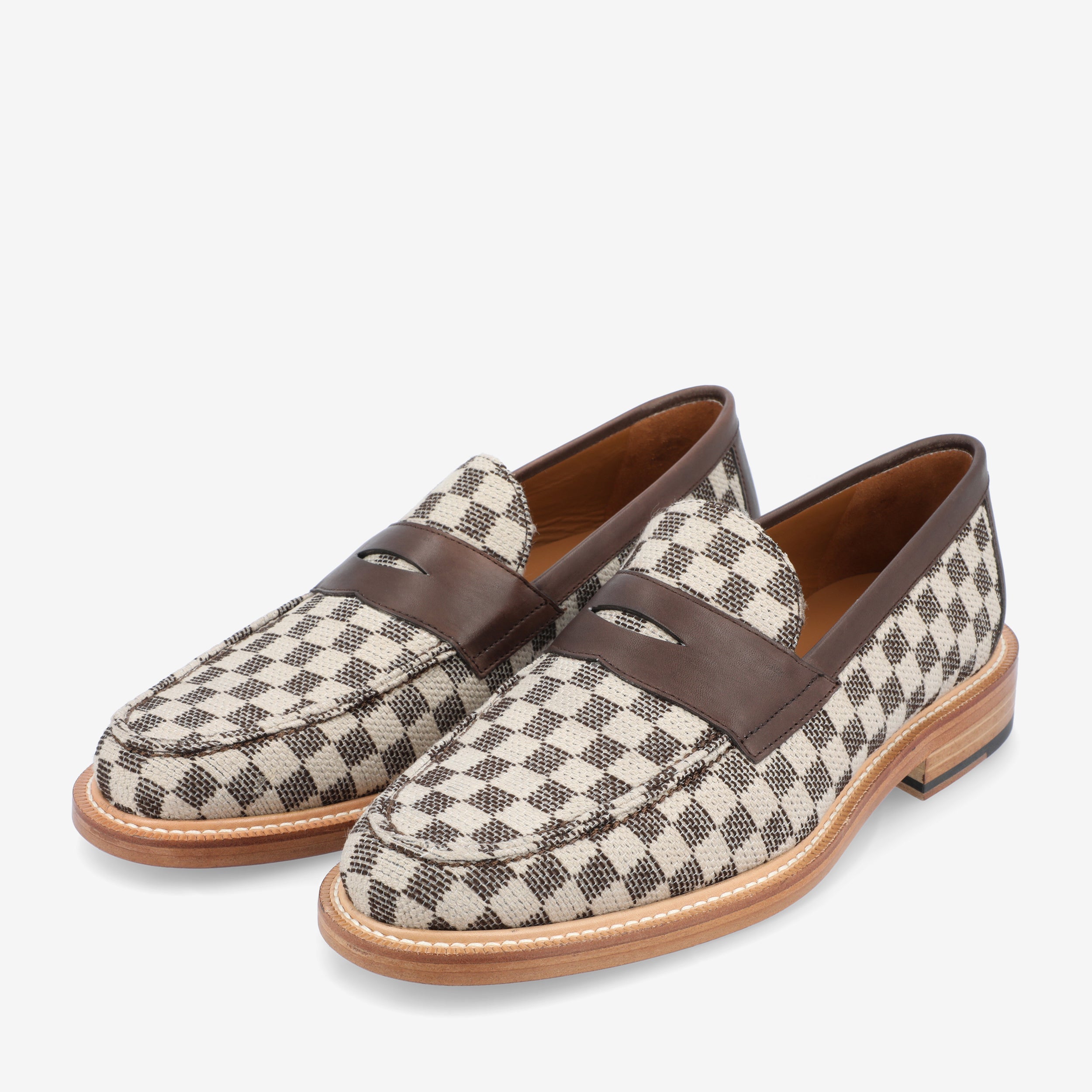 The Fitz Loafer in Brown Check (Last Chance, Final Sale)