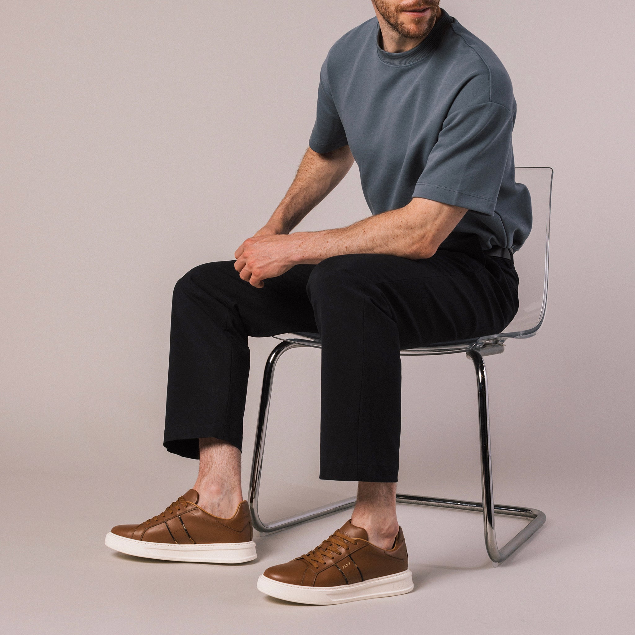 The Logan Sneaker in Tan