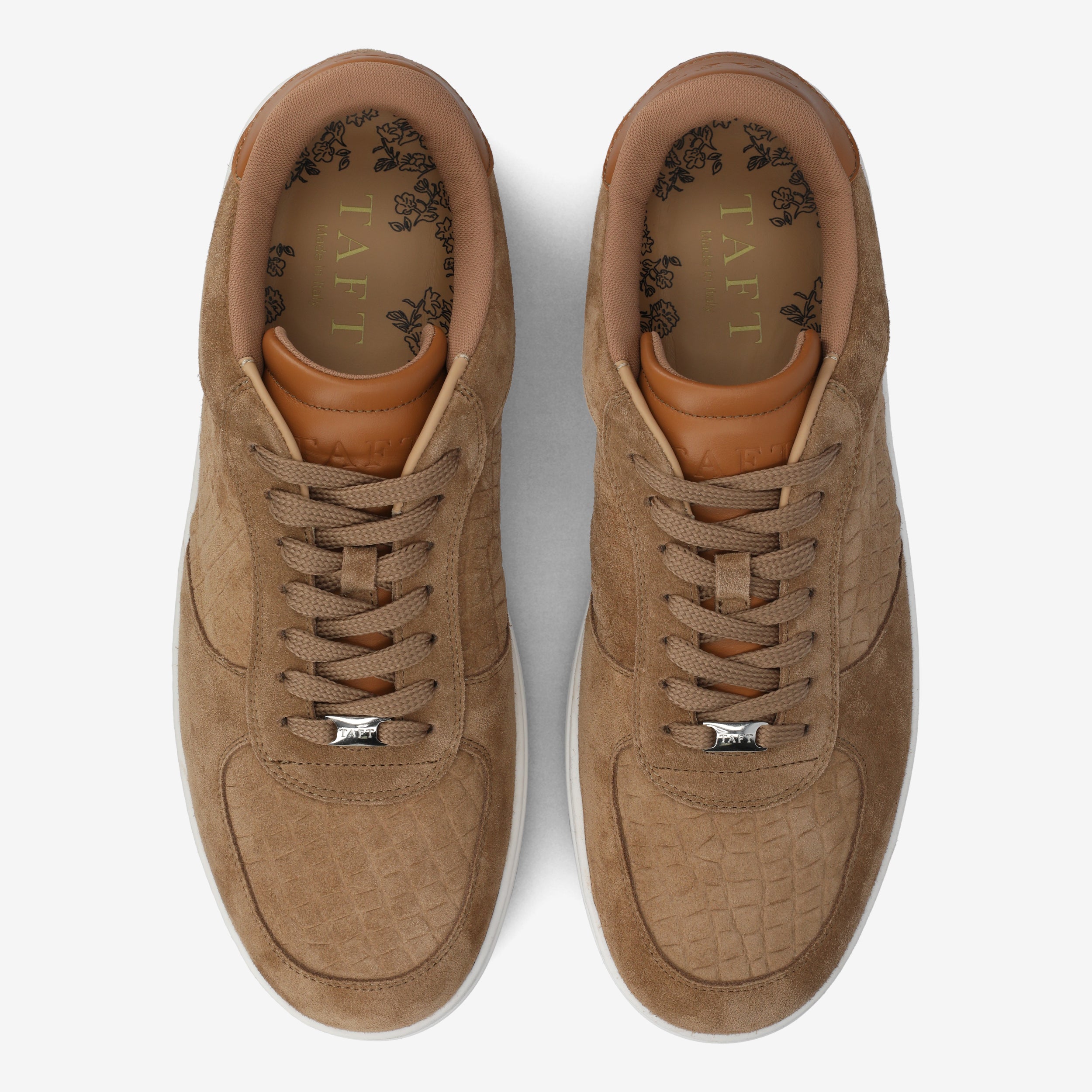 The Rapido Low-Top Sneaker in Taupe Suede