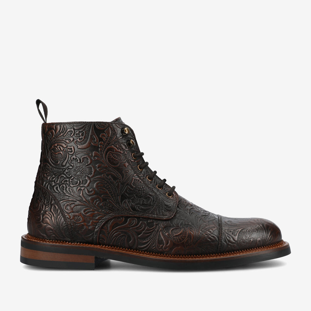 The Rome Boot in Brown Floral