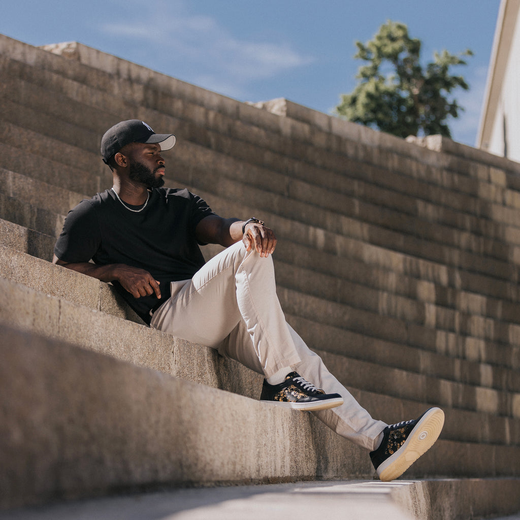 The Rapido Low Sneaker in Eden Noir (Last Chance, Final Sale)