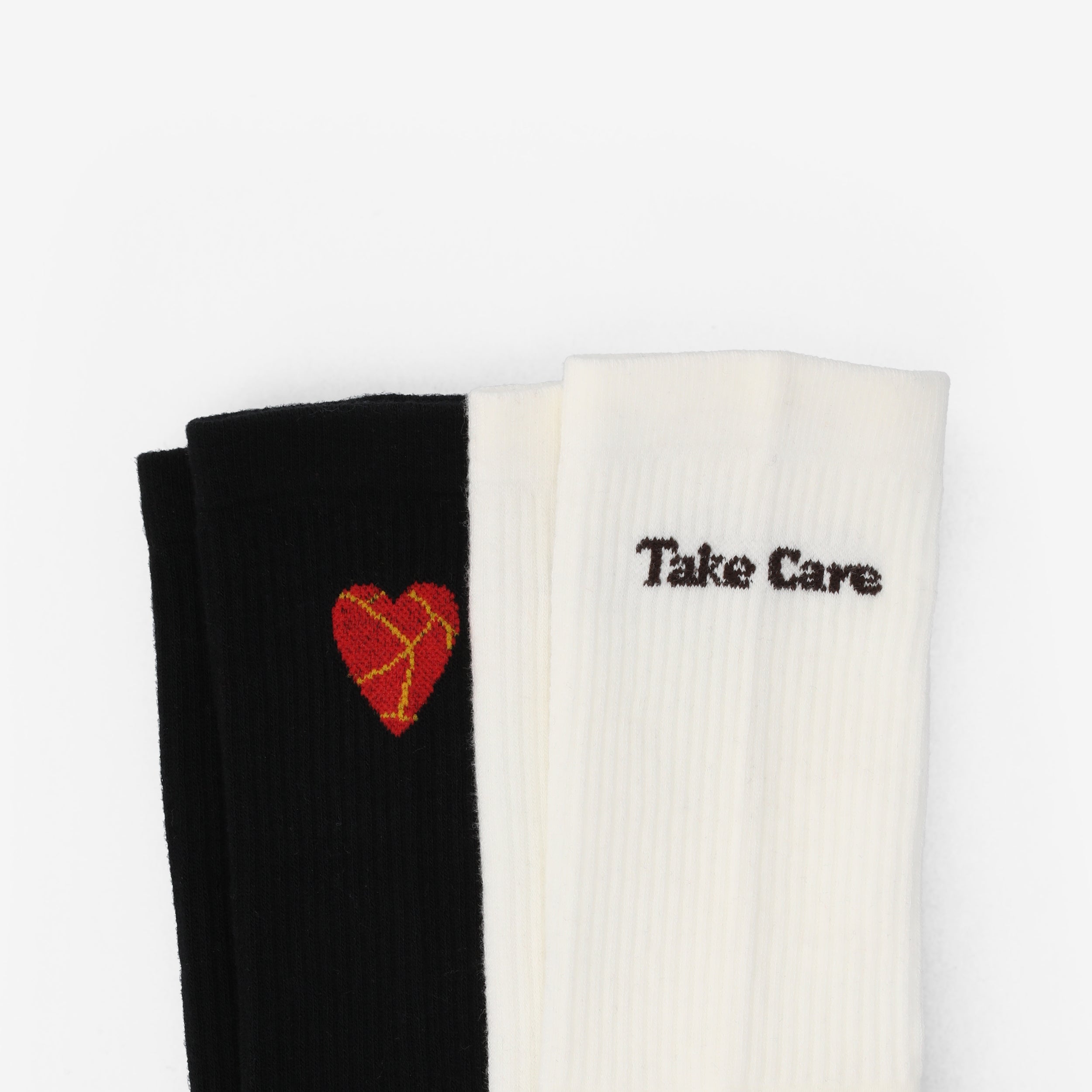 TAFT Black and Cream Socks 2-Pack