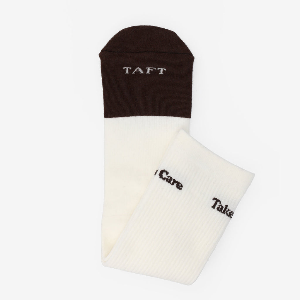 TAFT Black and Cream Socks 2-Pack