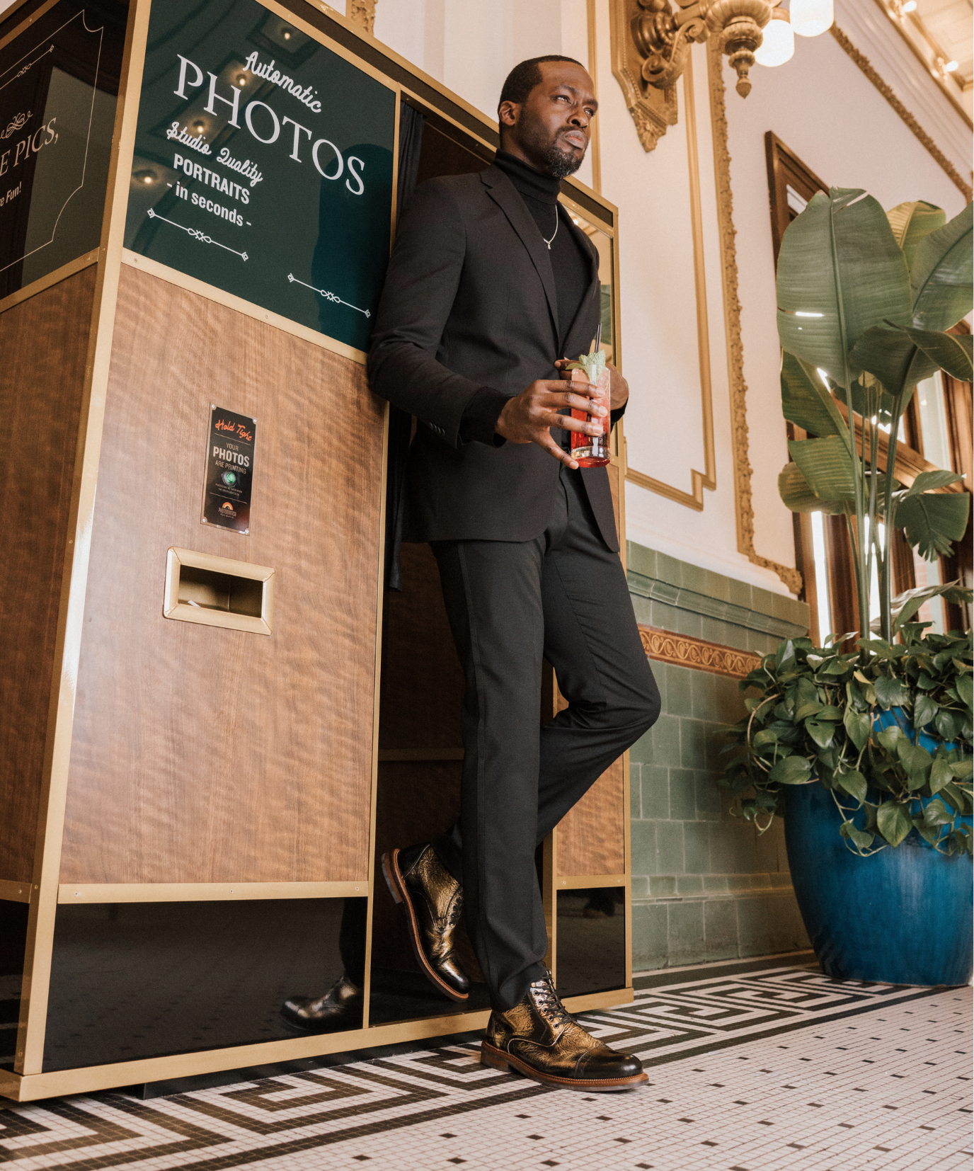 The Rome Boot in Gilded Gold